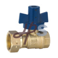 angle type lockable brass water meter ball valve with union